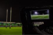 28 December 2018; A general view of a television monitor showing the Sportsground before the Guinness PRO14 Round 12 match between Connacht and Ulster at the Sportsground in Galway. Photo by Piaras Ó Mídheach/Sportsfile