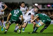 28 December 2018; Tommy O'Hagan of Ulster is tackled by David Horwitz of Connacht during the Guinness PRO14 Round 12 match between Connacht and Ulster at the Sportsground in Galway. Photo by John Dickson/Sportsfile