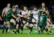 28 December 2018; Kieran Treadwell, left, and Jordi Murphy of Ulster put Gavin Thornbury of Connacht under pressure during the Guinness PRO14 Round 12 match between Connacht and Ulster at the Sportsground in Galway. Photo by John Dickson/Sportsfile