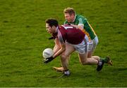 29 December 2018; Callum McCormack of Westmeath in action against Niall Darby of Offaly during the Bord na Móna O'Byrne Cup Round 2 match between Westmeath and Offaly at Lakepoint Park, St Loman's GAA Club in Mullingar, Westmeath. Photo by Piaras Ó Mídheach/Sportsfile