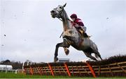 29 December 2018; Petit Mouchoir, with Mark Walsh up, jump the last during the Ryanair Hurdle during day four of the Leopardstown Festival at Leopardstown Racecourse in Dublin. Photo by David Fitzgerald/Sportsfile