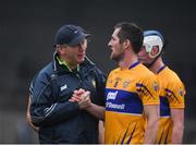 29 December 2018; Clare joint manager Donal Moloney with Shane Golden following the Co-Op Superstores Munster Hurling League 2019 match between Clare and Cork at Cusack Park in Clare. Photo by Harry Murphy/Sportsfile