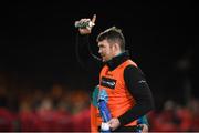 29 December 2018; Munster water carrier Peter O'Mahony prior to the Guinness PRO14 Round 12 match between Munster and Leinster at Thomond Park in Limerick. Photo by Diarmuid Greene/Sportsfile