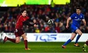 29 December 2018; Joey Carbery of Munster in action against Jonathan Sexton of Leinster during the Guinness PRO14 Round 12 match between Munster and Leinster at Thomond Park in Limerick. Photo by Ramsey Cardy/Sportsfile