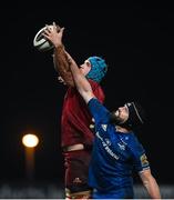 29 December 2018; Tadhg Beirne of Munster contests a lineout with Scott Fardy of Leinster during the Guinness PRO14 Round 12 match between Munster and Leinster at Thomond Park in Limerick. Photo by Diarmuid Greene/Sportsfile