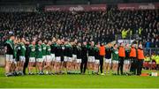 2 December 2018; The Gaoth Dobhair squad before the AIB Ulster GAA Football Senior Club Championship Final match between Gaoth Dobhair and Scotstown at Healy Park in Tyrone. Photo by Oliver McVeigh/Sportsfile