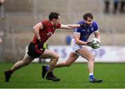 30 December 2018; Simon Cadden of Cavan in action against Rory Mason of Down during the Bank of Ireland Dr McKenna Cup Round 1 match between Cavan and Down at Kingspan Breffni Park in Cavan. Photo by Harry Murphy/Sportsfile