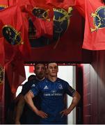 29 December 2018; Leinster captain Jonathan Sexton leads his side out ahead of the Guinness PRO14 Round 12 match between Munster and Leinster at Thomond Park in Limerick. Photo by Ramsey Cardy/Sportsfile