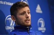31 December 2018; Ross Byrne during a Leinster Rugby press conference at Leinster Rugby Headquarters in Dublin. Photo by Ramsey Cardy/Sportsfile