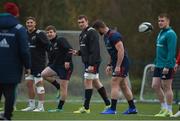 31 December 2018; Dan Goggin, Neil Cronin, Tommy O'Donnell, Jaco Taute and Rory Scannell during Munster Rugby squad training at the University of Limerick in Limerick. Photo by Diarmuid Greene/Sportsfile