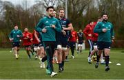 31 December 2018; Munster players including Conor Murray, Niall Scannell, Arno Botha and Kevin O’Byrne during Munster Rugby squad training at the University of Limerick in Limerick. Photo by Diarmuid Greene/Sportsfile