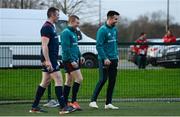 31 December 2018; Peter O'Mahony, Keith Earls and Conor Murray arrive for Munster Rugby squad training at the University of Limerick in Limerick. Photo by Diarmuid Greene/Sportsfile