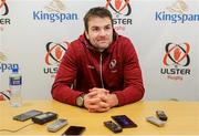 1 January 2019; Jared Payne during a Ulster Rugby press conference at Kingspan Stadium, in Belfast. Photo by John Dickson/Sportsfile