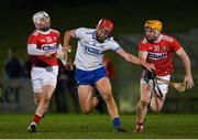 2 January 2019; DJ Foran of Waterford is tackled by William Kearney, left, and Niall O’Leary of Cork during the Co-Op Superstores Munster Hurling League 2019 match between Cork and Waterford at Mallow GAA Grounds in Mallow, Co. Cork.  Photo by Eóin Noonan/Sportsfile