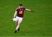 29 December 2018; Callum McCormack of Westmeath during the Bord na Móna O'Byrne Cup Round 2 match between Westmeath and Offaly at Lakepoint Park, St Loman's GAA Club, in Mullingar, Westmeath. Photo by Piaras Ó Mídheach/Sportsfile