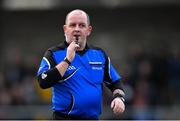 29 December 2018; Referee David Fedigan during the Bord na Móna O'Byrne Cup Round 2 match between Westmeath and Offaly at Lakepoint Park, St Loman's GAA Club, in Mullingar, Westmeath. Photo by Piaras Ó Mídheach/Sportsfile