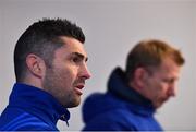 4 January 2019; Rob Kearney speaking during a Leinster Rugby Press Conference at the RDS Arena in Dublin. Photo by Seb Daly/Sportsfile