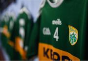5 January 2019; A detailed view of the Kerry jersey hanging in the dressing room ahead of the Co-Op Superstores Munster Hurling League 2019 match between Tipperary and Kerry at MacDonagh Park in Nenagh, Co. Tipperary. Photo by Eóin Noonan/Sportsfile