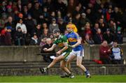 5 January 2019; Tomás O'Connor of Kerry in action against Alan Flynn of Tipperary during the Co-Op Superstores Munster Hurling League 2019 match between Tipperary and Kerry at MacDonagh Park in Nenagh, Co. Tipperary. Photo by Eóin Noonan/Sportsfile
