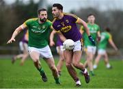 5 January 2019; Glen Malone of Wexford in action against Michael Newman of Meath during the Bord na Móna O'Byrne Cup Round 3 match between Wexford and Meath at St Patrick's Park in Wexford. Photo by Matt Browne/Sportsfile