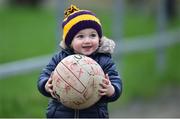 5 January 2019; 15 month old Caolan Malone, son of Wexford player Brian Malone, during the Bord na Móna O'Byrne Cup Round 3 match between Wexford and Meath at St Patrick's Park in Wexford. Photo by Matt Browne/Sportsfile