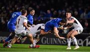 5 January 2019; Josh Murphy of Leinster is tackled by Greg Jones of Ulster during the Guinness PRO14 Round 13 match between Leinster and Ulster at the RDS Arena in Dublin. Photo by Brendan Moran/Sportsfile