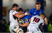 5 January 2019; Jack McGrath of Leinster is tackled by Sean Reidy, left, and Johnny McPhillips of Ulster during the Guinness PRO14 Round 13 match between Leinster and Ulster at the RDS Arena in Dublin. Photo by Ramsey Cardy/Sportsfile