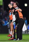 5 January 2019; Kyle McCall of Ulster leaves the pitch with an injury during the Guinness PRO14 Round 13 match between Leinster and Ulster at the RDS Arena in Dublin. Photo by Brendan Moran/Sportsfile