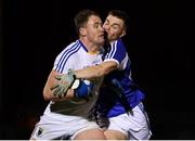5 January 2019; Dean Healy of Wicklow in action against Martin Scully of Laois during the Bord na Móna O'Byrne Cup Round 3 match between Wiclow and Laois at Bray Emmets GAA Club in Bray, Wicklow. Photo by Harry Murphy/Sportsfile
