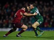 5 January 2019; Jack Carty of Connacht is tackled by Niall Scannell of Munster during the Guinness PRO14 Round 13 match between Connacht and Munster at the Sportsground in Galway. Photo by Piaras Ó Mídheach/Sportsfile