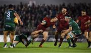 5 January 2019; Joey Carbery of Munster is tackled by Eoghan Masterson, left, and Paul Boyle of Connacht during the Guinness PRO14 Round 13 match between Connacht and Munster at the Sportsground in Galway. Photo by Diarmuid Greene/Sportsfile