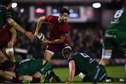 5 January 2019; Conor Murray of Munster during the Guinness PRO14 Round 13 match between Connacht and Munster at the Sportsground in Galway. Photo by Piaras Ó Mídheach/Sportsfile