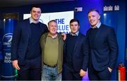 5 January 2019; Guests with Leinster players James Ryan, Luke McGrath and Dan Leavy prior to the Guinness PRO14 Round 13 match between Leinster and Ulster at the RDS Arena in Dublin. Photo by Brendan Moran/Sportsfile