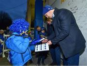 5 January 2019; Leinster players Jonathan Sexton, Garry Ringrose and Jordan Larmour meet and greet supporters in 'Autograph Alley' prior to the Guinness PRO14 Round 13 match between Leinster and Ulster at the RDS Arena in Dublin. Photo by Seb Daly/Sportsfile