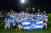 5 January 2019; The Athy RFC team with Leinster players Scott Fardy and Devin Toner ahead of the Guinness PRO14 Round 13 match between Leinster and Ulster at the RDS Arena in Dublin. Photo by Ramsey Cardy/Sportsfile