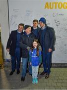 5 January 2019; Leinster players Jonathan Sexton, Garry Ringrose and Jordan Larmour meet and greet supporters in 'Autograph Alley' prior to the Guinness PRO14 Round 13 match between Leinster and Ulster at the RDS Arena in Dublin. Photo by Seb Daly/Sportsfile