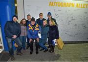 5 January 2019; Leinster players Jonathan Sexton, Garry Ringrose and Jordan Larmour meet and greet supporters in 'Autograph Alley' prior to the Guinness PRO14 Round 13 match between Leinster and Ulster at the RDS Arena in Dublin. Photo by Seb Daly/Sportsfile