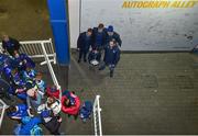 5 January 2019; Leinster players Jonathan Sexton, Garry Ringrose and Jordan Larmour meet and greet supporters in 'Autograph Alley' prior to the Guinness PRO14 Round 13 match between Leinster and Ulster at the RDS Arena in Dublin. Photo by Seb Daly/Sportsfile