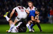 5 January 2019; Rob Kearney of Leinster is tackled by Peter Nelson of Ulster during the Guinness PRO14 Round 13 match between Leinster and Ulster at the RDS Arena in Dublin. Photo by Ramsey Cardy/Sportsfile