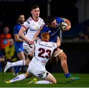 5 January 2019; Scott Penny of Leinster is tackled by Peter Nelson of Ulster during the Guinness PRO14 Round 13 match between Leinster and Ulster at the RDS Arena in Dublin. Photo by Ramsey Cardy/Sportsfile