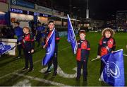 5 January 2019; The Coolmine RFC Half-Time Minis flagbearers prior to the Guinness PRO14 Round 13 match between Leinster and Ulster at the RDS Arena in Dublin. Photo by Brendan Moran/Sportsfile