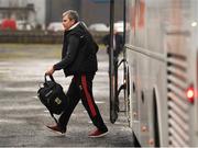 6 January 2019; Mayo manager James Horan arrives prior to the Connacht FBD League Preliminary Round match between Leitrim and Mayo at Avantcard Páirc Seán Mac Diarmada in Carrick-on-Shannon, Co Leitrim. Photo by Stephen McCarthy/Sportsfile