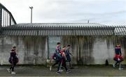 6 January 2019; Cork players arrive ahead of the McGrath Cup Semi-final between Limerick and Cork at Mick Neville Park in Rathkeale, Co. Limerick. Photo by Ramsey Cardy/Sportsfile