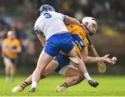 6 January 2019; Aaron Shanagher of Clare in action against Conor Prunty of Waterford during the Co-Op Superstores Munster Hurling League 2019 match between Waterford and Clare at Fraher Field in Waterford. Photo by Matt Browne/Sportsfile