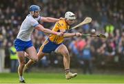 6 January 2019; Aaron Shanagher of Clare in action against Conor Prunty of Waterford during the Co-Op Superstores Munster Hurling League 2019 match between Waterford and Clare at Fraher Field in Waterford. Photo by Matt Browne/Sportsfile