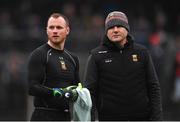 6 January 2019; Mayo manager James Horan and goalkeeper Rob Hennelly during the Connacht FBD League Preliminary Round match between Leitrim and Mayo at Avantcard Páirc Seán Mac Diarmada in Carrick-on-Shannon, Co Leitrim. Photo by Stephen McCarthy/Sportsfile