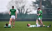 6 January 2019; Limerick players warm down following the McGrath Cup Semi-final between Limerick and Cork at Mick Neville Park in Rathkeale, Co. Limerick. Photo by Ramsey Cardy/Sportsfile