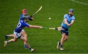 6 January 2019; Sean Moran of Dublin in action against Sean Downey and Aaron Dunphy of Laois during the Bord na Mona Walsh Cup Round 3 match between Laois and Dublin at O'Moore Park in Portlaoise, Laois. Photo by Brendan Moran/Sportsfile