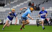 6 January 2019; Eamonn Dillon of Dublin in action against Padraig Delaney of Laois during the Bord na Mona Walsh Cup Round 3 match between Laois and Dublin at O'Moore Park in Portlaoise, Laois. Photo by Brendan Moran/Sportsfile