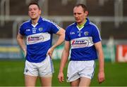 6 January 2019; Joe Phelan, right, and Stephen Maher of Laois after the Bord na Mona Walsh Cup Round 3 match between Laois and Dublin at O'Moore Park in Portlaoise, Laois. Photo by Brendan Moran/Sportsfile